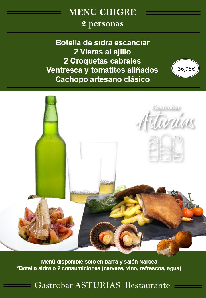Menú Chigre